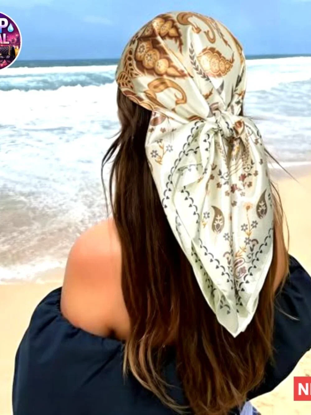 Silk-Like Polyester Satin Scarf 35